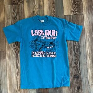 Vintage 1988 Last Run of the Decade Honolulu Hawaii boxy Shirt Size medium